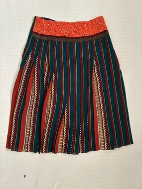 Tory Burch silk midi skirt